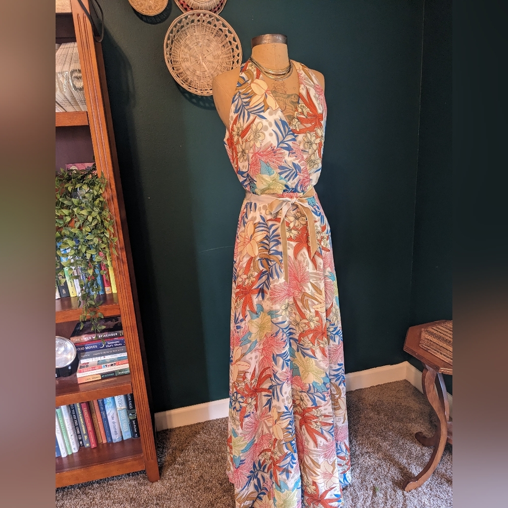 Chetta B Floral maxi dress